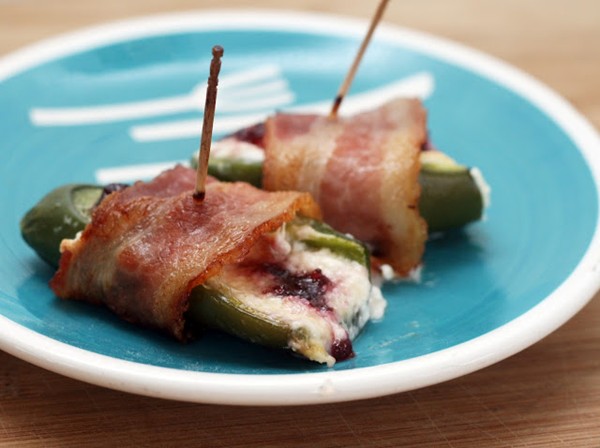 Bacon cherry jam jalapeño poppers