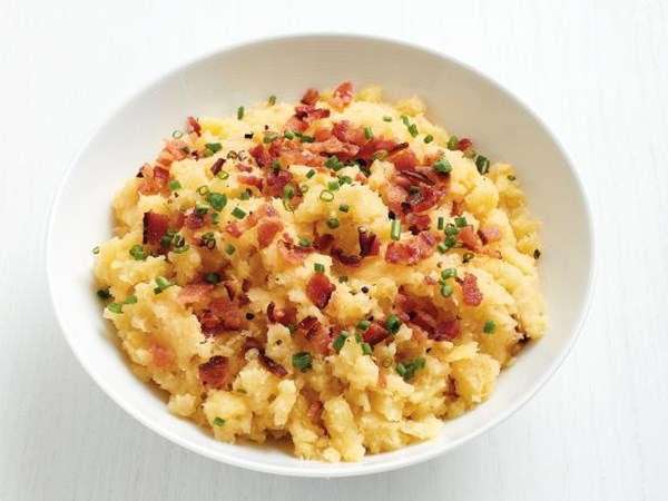 Bacon-chive mashed rutabaga