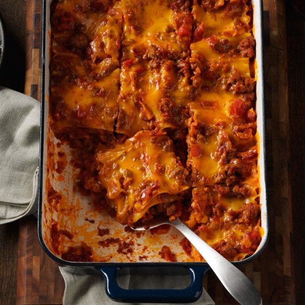 Bacon-Colby lasagna