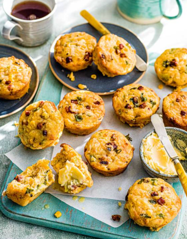 Bacon cornbread muffins