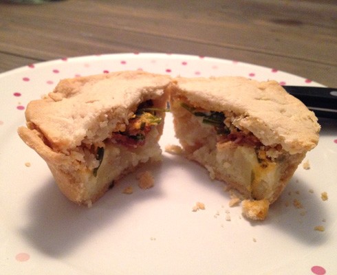 Bacon, egg, and cheese breakfast pie
