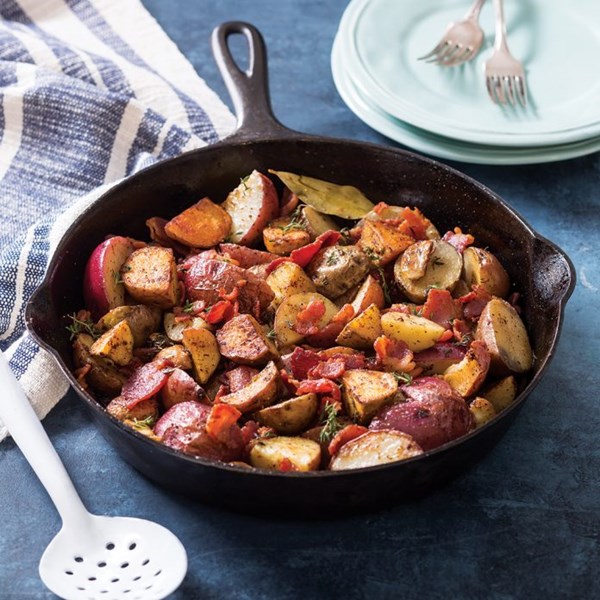 Bacon fat confit potatoes