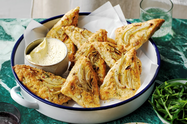 Bacon, ginger beer and fennel scones