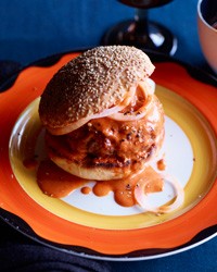 Bacon hamburgers with Catalina dressing