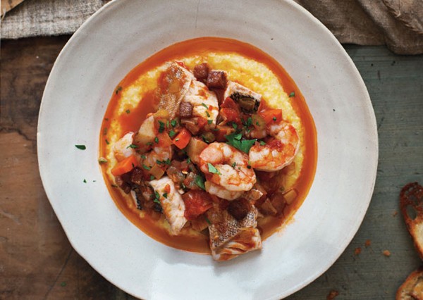 Bacon-infused Carolina fish muddle