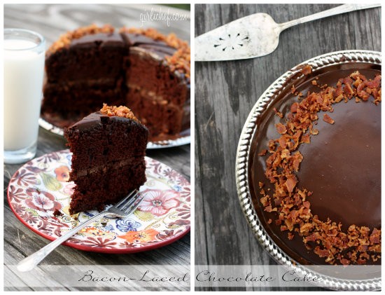Bacon-laced chocolate cake