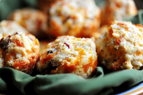 Bacon onion cheddar biscuits