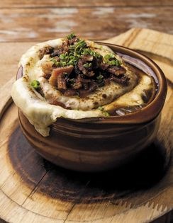 Bacon onion soup