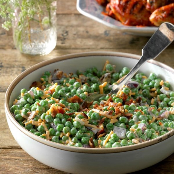 Bacon pea salad