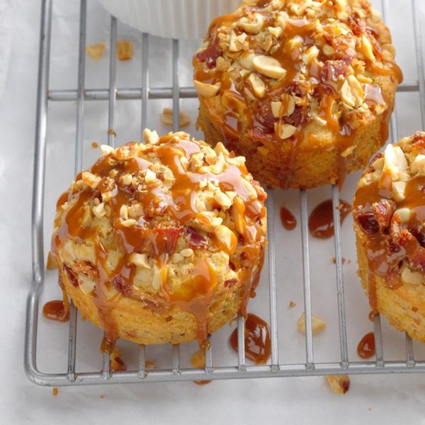 Bacon-peanut butter cornbread muffins