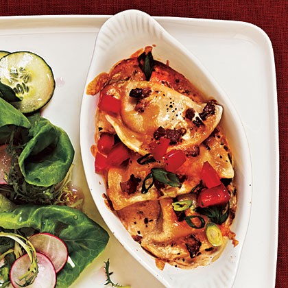 Bacon pierogi bake