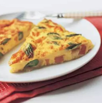 Bacon, potato, and cheddar frittata