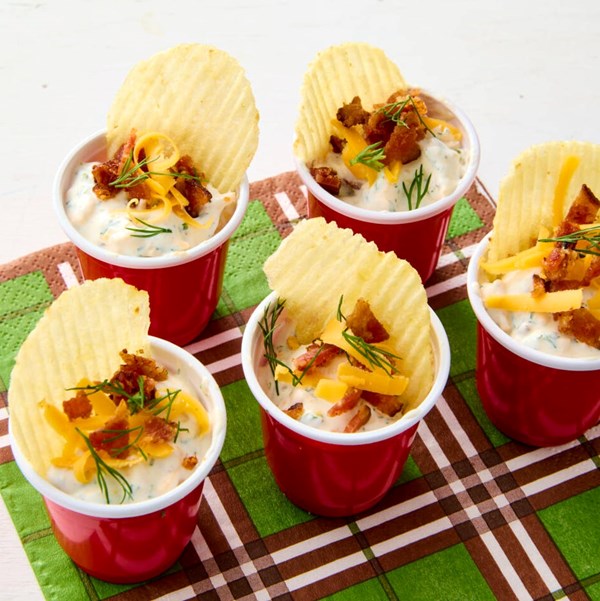 Bacon-ranch dip cups