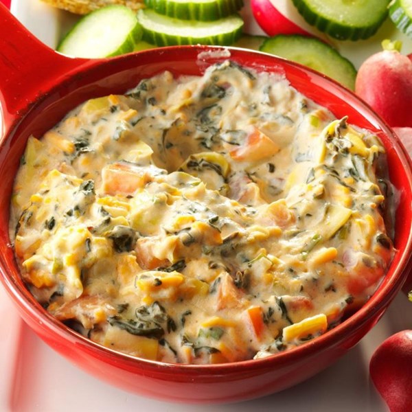 Bacon-ranch spinach dip