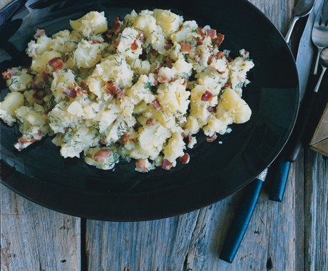 Bacon smashed potatoes