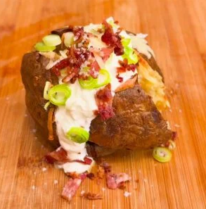 Bacon sour-cream jackets