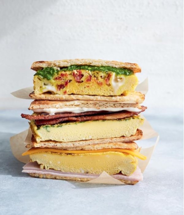Bacon-spinach sandwiches