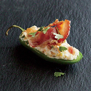 Bacon-stuffed jalapeños