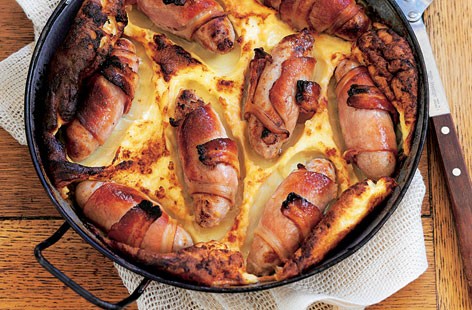 Bacon toad in the hole