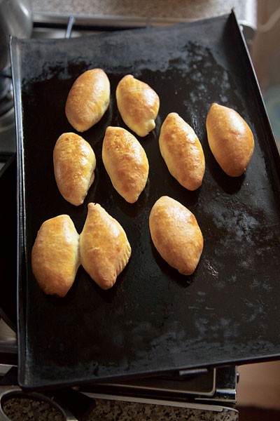 Bacon turnovers (Speka piragi)