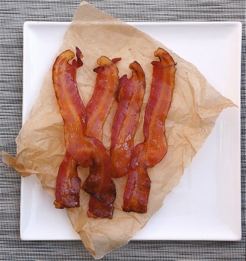 Bacon with citrus glaze
