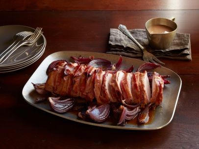 Bacon-wrapped blackberry pot roast