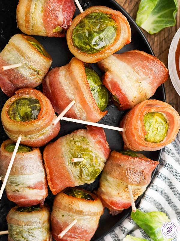 Bacon wrapped Brussels sprouts