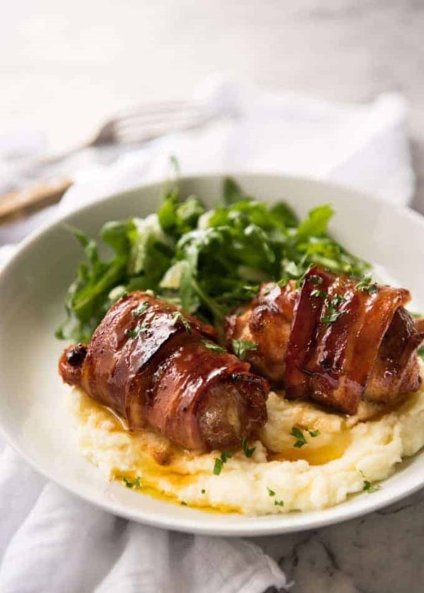 Bacon wrapped chicken