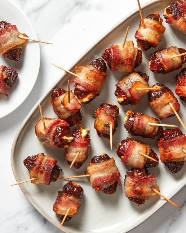 Bacon-wrapped dates