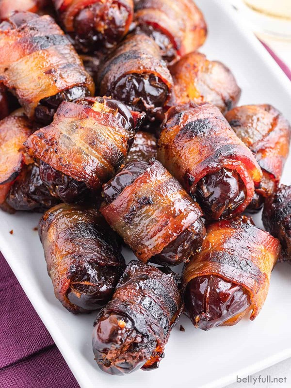Bacon wrapped dates
