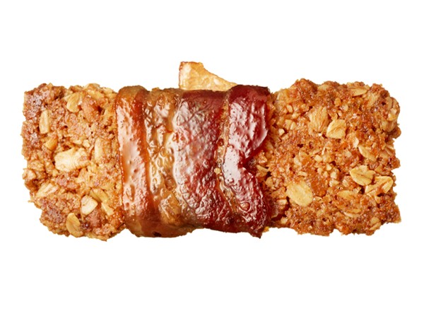 Bacon-wrapped granola bars