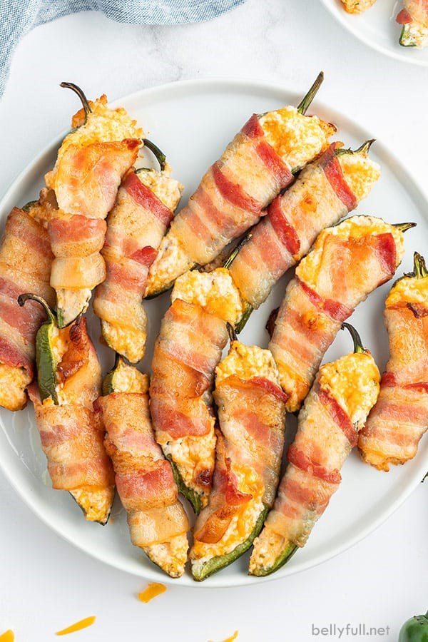 Bacon wrapped jalapeno poppers