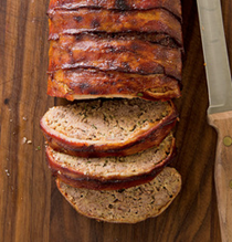 Bacon-wrapped meatloaf