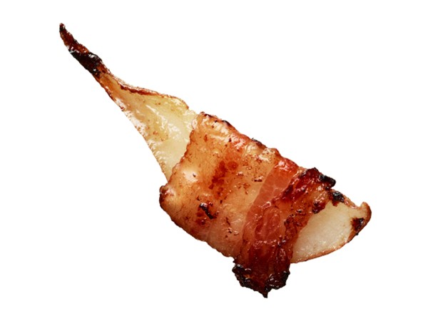 Bacon-wrapped pears