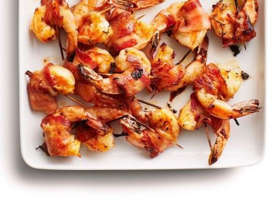 Bacon-wrapped shrimp