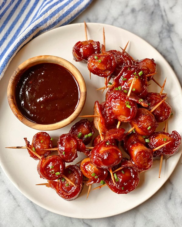 Bacon-wrapped water chestnuts