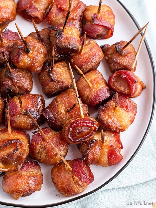 Bacon wrapped water chestnuts