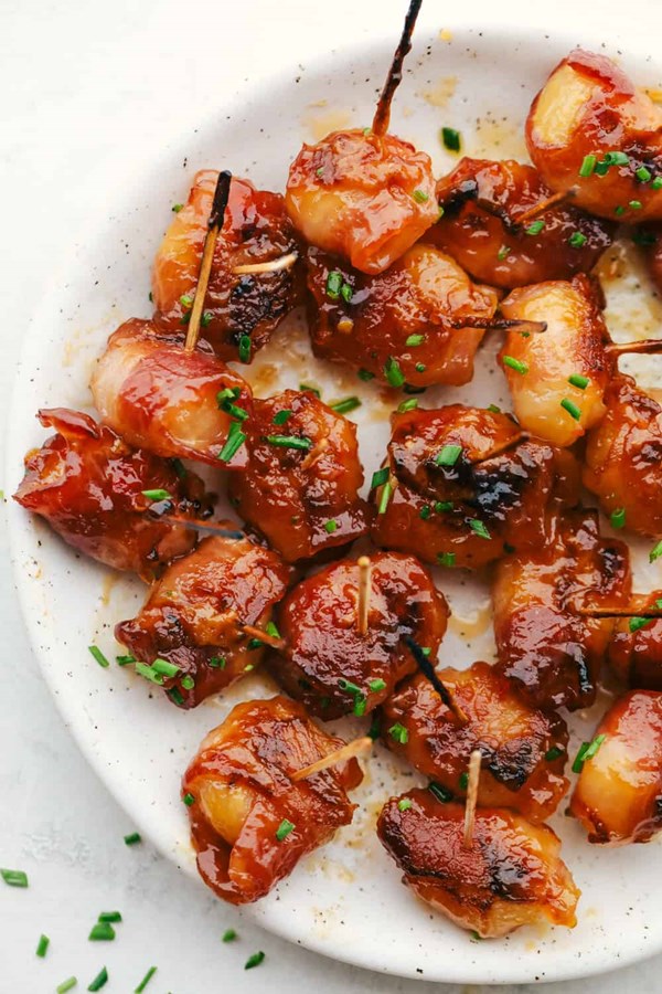 Bacon-wrapped water chestnuts
