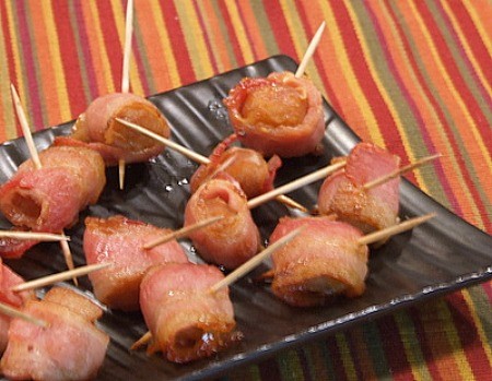 Bacon-wrapped water chestnuts