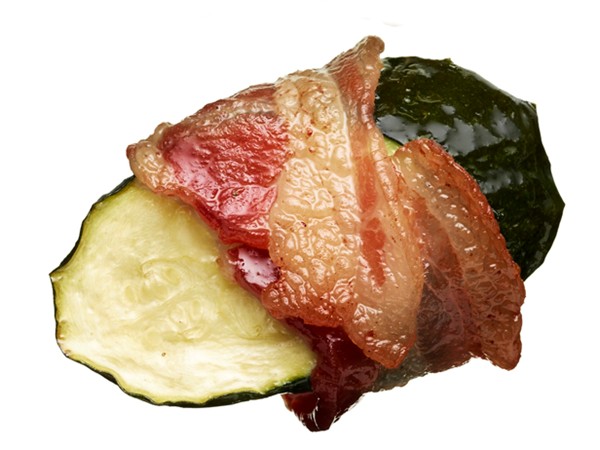 Bacon-wrapped zucchini