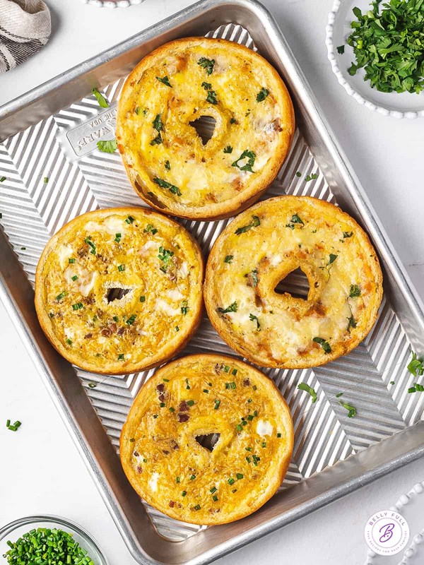 Bagel egg boats