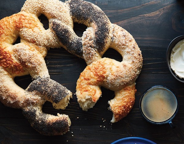 Bagel wreath
