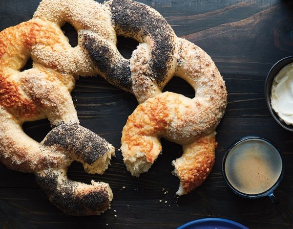 Bagel wreath