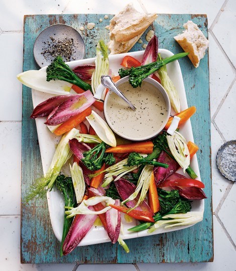Bagna cauda from a Mediterranean restaurant in Barcelona
