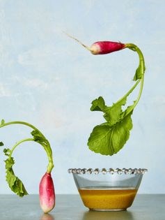 Bagna cauda with French breakfast radishes
