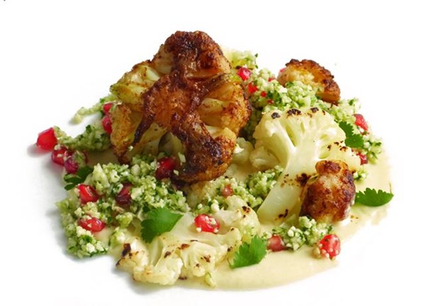 Baharat roasted cauliflower