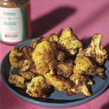 Baharat roasted cauliflower