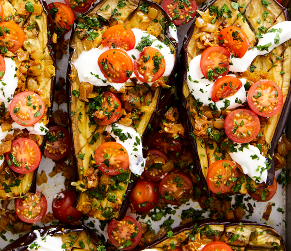 Baharat spiced eggplant