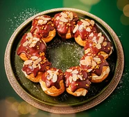 Bailey's cream & chocolate choux wreath