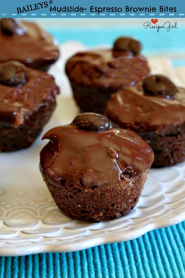 Baileys mudslide espresso brownie bites